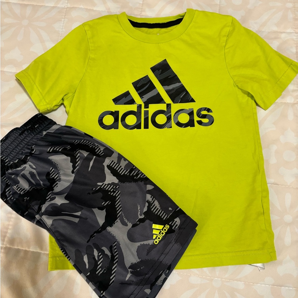 Adidas Kids Neon Yellow T-Shirt